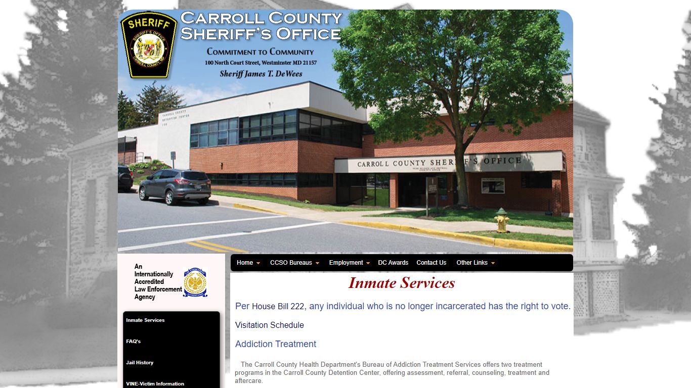 Welcome to Carroll County Sheriff's Office